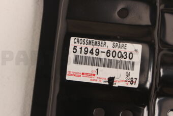 Toyota 5194960030 CROSSMEMBER, SPARE WHEEL CARRIER