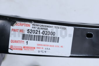 Toyota 5202102300 REINFORCEMENT SUB-ASSY, FRONT BUMPER