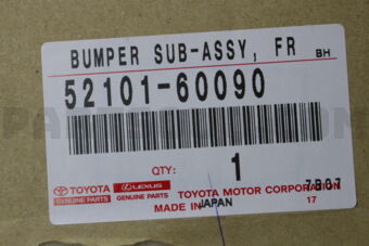 Toyota 5210160090 BAR, FRONT BUMPER