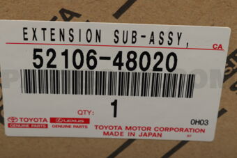 Toyota 5210648020 EXTENSION SUB-ASSY