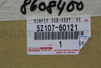 Toyota 5210760121 BUMPER SUB-ASSY, REAR LH