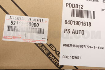 Toyota 5211250900 EXTENSION, FRONT BUMPER