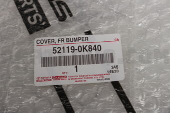 Toyota 521190K840 COVER FR BUMPER