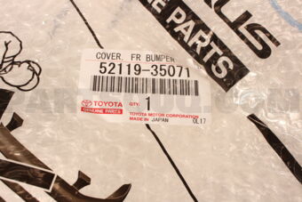 Toyota 5211935071 COVER, FRONT BUMPER