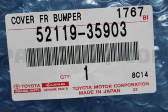 Toyota 5211935903 COVER, FRONT BUMPER