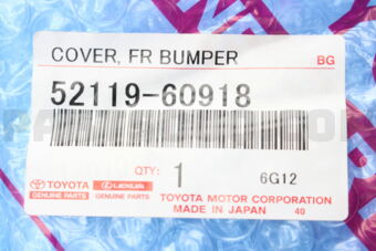 Toyota 5211960918 COVER, FRONT BUMPER