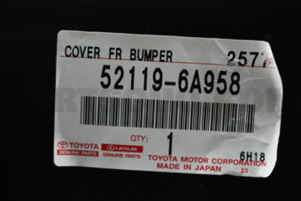 Toyota 521196A958 COVER, FRONT BUMPER
