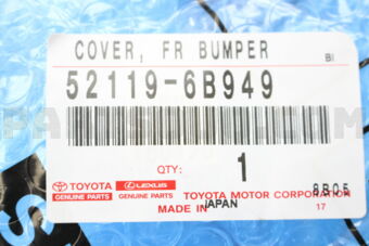 Toyota 521196B949 COVER FR BUMPER