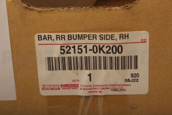 Toyota 521510K200 BAR RR BUMPER SIDE