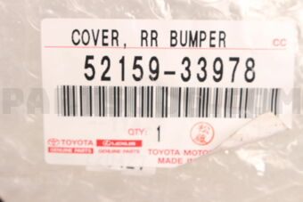 Toyota 5215933978 COVER RR BUMPER
