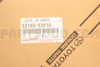 Toyota 5216953010 COVER, REAR BUMPER, LOWER