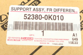 Toyota 523800K010 SUPPORT ASSY FR DIF