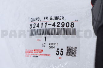 Toyota 5241142908 GUARD, FR BUMPER