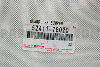 Toyota 5241178020 GUARD, FRONT BUMPER