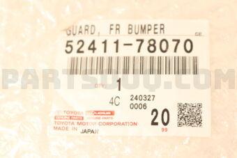 Toyota 5241178070 GUARD FR BUMPER