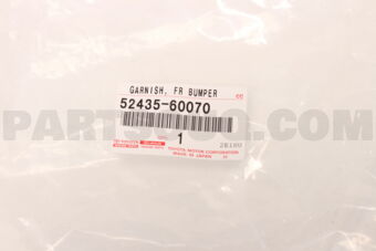 Toyota 5243560070 GARNISH, FR BUMPER