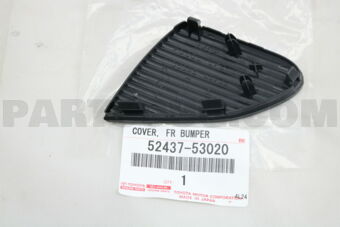 Toyota 5243753020 COVER, FRONT BUMPER GUARD, RH