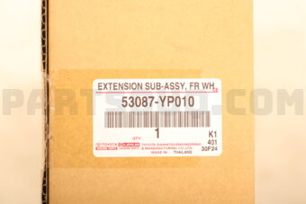 Toyota 53087YP010 EXTENSION SUB-ASSY