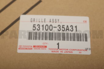 Toyota 5310035A31 GRILLE, RADIATOR