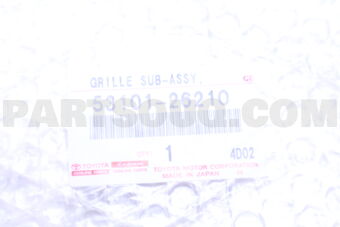 Toyota 5310126210 GRILLE SUB-ASSY