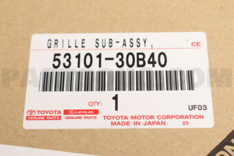Toyota 5310130B40 GRILLE SUB-ASSY