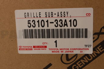 Toyota 5310133A10 GRILLE SUB-ASSY