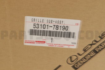 Toyota 5310178190 GRILLE SUB-ASSY