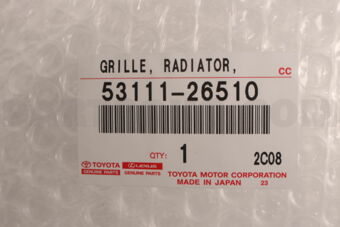 Toyota 5311126510 GRILLE, RADIATOR, LOWER