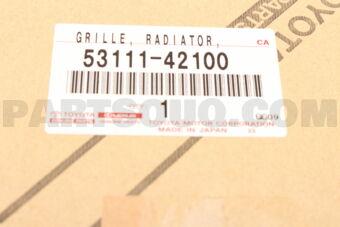 Toyota 5311142100 GRILLE RADIATOR
