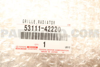 Toyota 5311142220 GRILLE RADIATOR