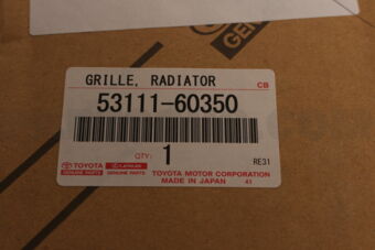 Toyota 5311160350 GRILLE, RADIATOR