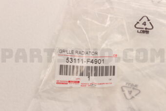 Toyota 53111F4901 GRILLE, RADIATOR