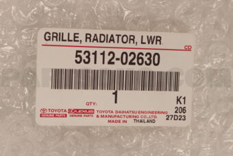 Toyota 5311202630 GRILLE, RADIATOR, LOWER NO.1