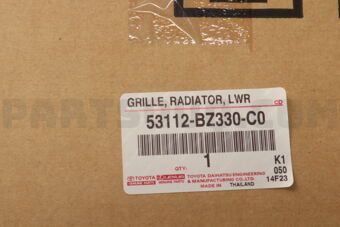 Toyota 53112BZ330C0 GRILLE RADIATOR LW
