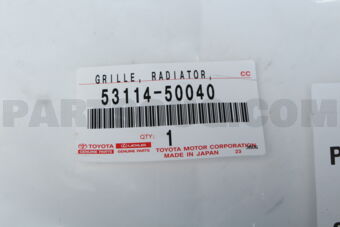 Toyota 5311450040 GRILLE, RADIATOR