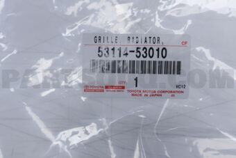 Toyota 5311453010 GRILLE, RADIATOR