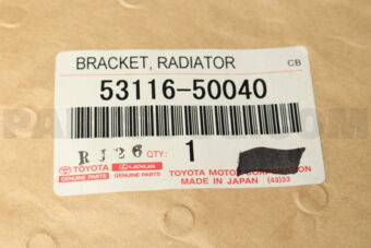 Toyota 5311650040 BRACKET RADIATOR