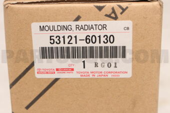 Toyota 5312160130 MOULDING, RADIATOR GRILLE