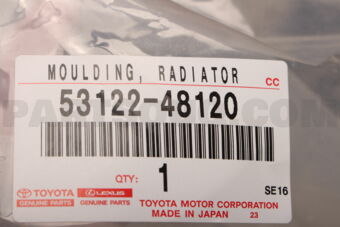 Toyota 5312248120 MOULDING RADIATOR