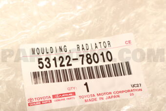 Toyota 5312278010 MOULDING RADIATOR