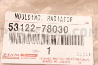 Toyota 5312278030 MOULDING RADIATOR