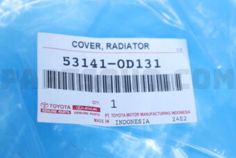 Toyota 531410D131 COVER, RADIATOR
