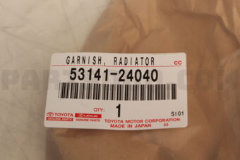 Toyota 5314124040 GARNISH, RADIATOR GRILLE