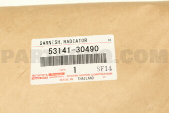 Toyota 5314130490 GARNISH RADIATOR