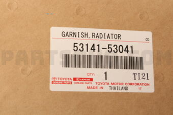 Toyota 5314153041 GARNISH RADIATOR