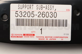 Toyota 5320526030 SUPPORT SUB-ASSY