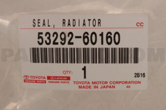 Toyota 5329260160 SEAL RADIATOR