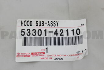 Toyota 5330142110 HOOD SUB-ASSY