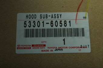 Toyota 5330160581 HOOD SUB-ASSY