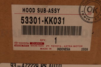 Toyota 53301KK031 HOOD SUB-ASSY